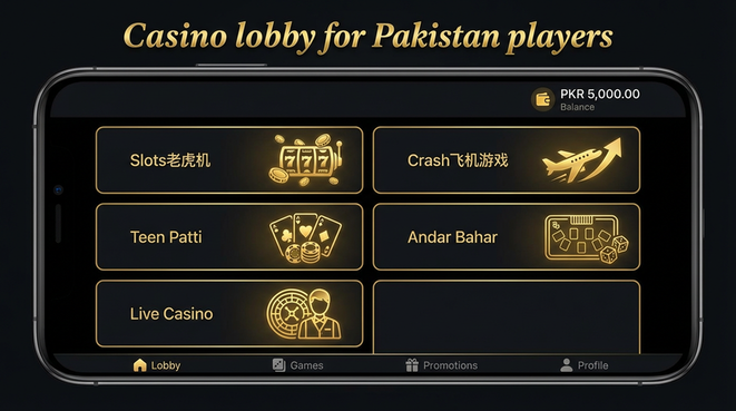 Lobby view of Super Rich 07 for Pakistan users